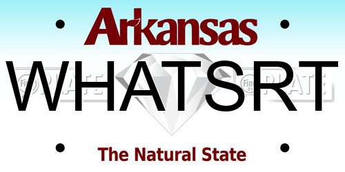 WHATSRT Arkansas License Plate