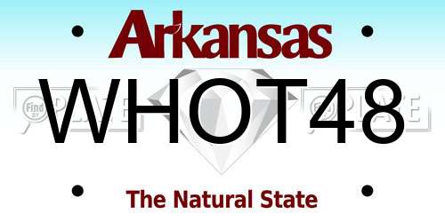 WHOT48 Arkansas License Plate