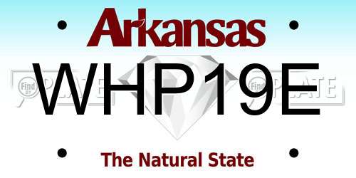 WHP19E Arkansas License Plate