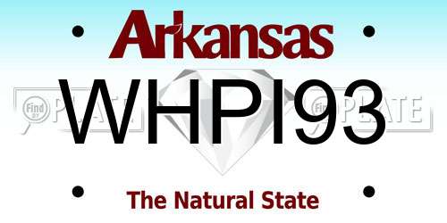 WHPI93 Arkansas License Plate