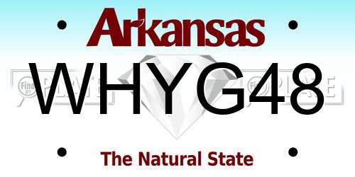 WHYG48 Arkansas License Plate