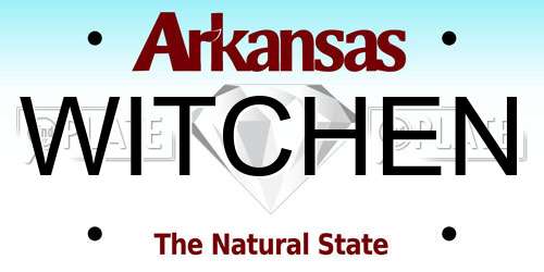 WITCHEN Arkansas License Plate