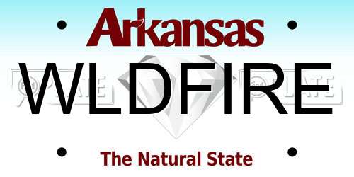 WLDFIRE Arkansas License Plate