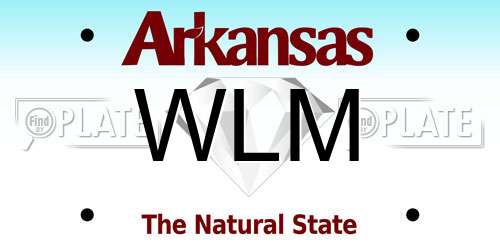 WLM Arkansas License Plate