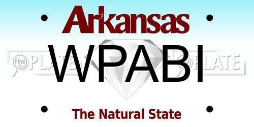 WPABI Arkansas License Plate