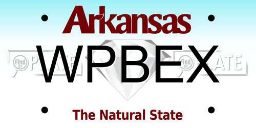 WPBEX Arkansas License Plate