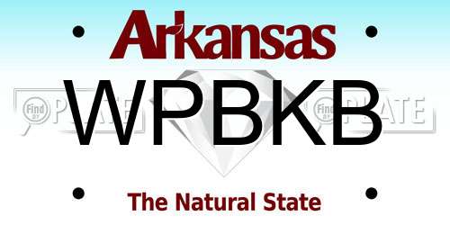 WPBKB Arkansas License Plate