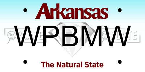 WPBMW Arkansas License Plate