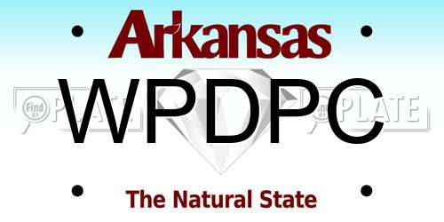 WPDPC Arkansas License Plate