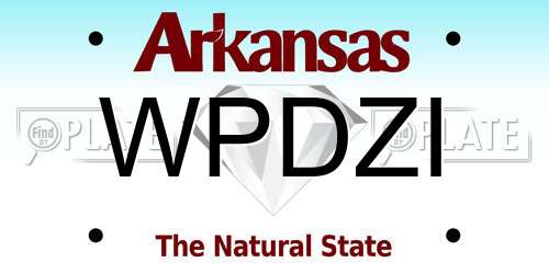 WPDZI Arkansas License Plate
