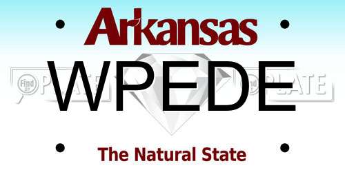 WPEDE Arkansas License Plate