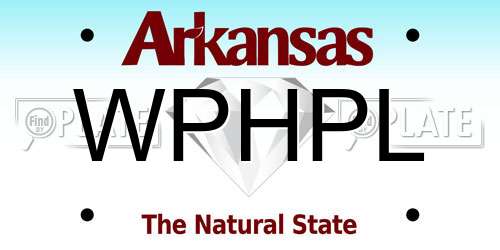 WPHPL Arkansas License Plate