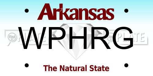WPHRG Arkansas License Plate