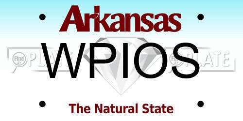 WPIOS Arkansas License Plate