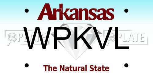 WPKVL Arkansas License Plate
