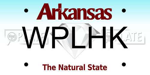 WPLHK Arkansas License Plate