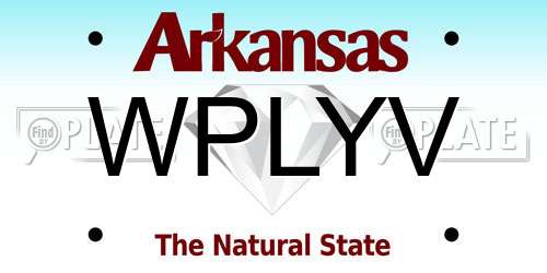 WPLYV Arkansas License Plate