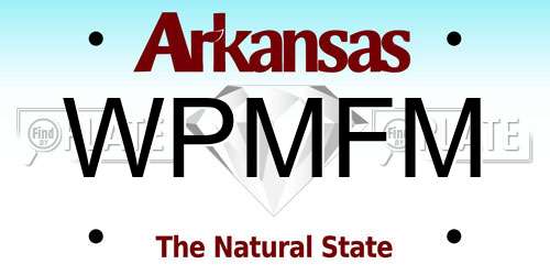 WPMFM Arkansas License Plate