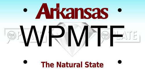 WPMTF Arkansas License Plate