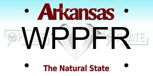 WPPFR Arkansas License Plate