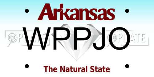 WPPJO Arkansas License Plate