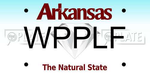 WPPLF Arkansas License Plate