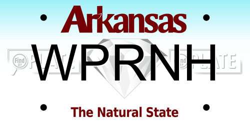 WPRNH Arkansas License Plate