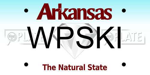 WPSKI Arkansas License Plate