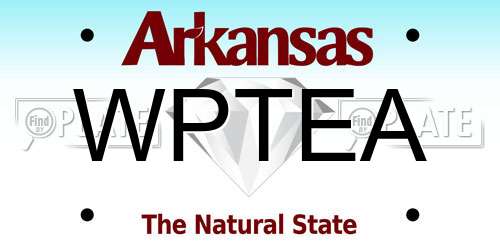 WPTEA Arkansas License Plate