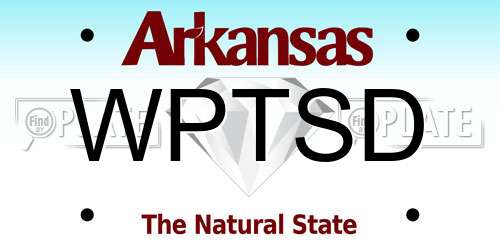 WPTSD Arkansas License Plate
