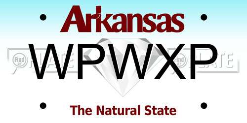 WPWXP Arkansas License Plate