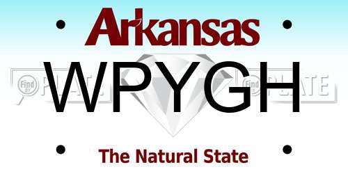 WPYGH Arkansas License Plate
