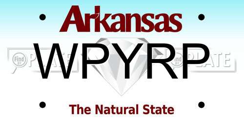 WPYRP Arkansas License Plate