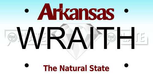 WRAITH Arkansas License Plate