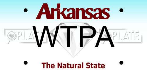 WTPA Arkansas License Plate