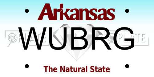 WUBRG Arkansas License Plate