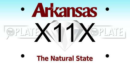 X11X Arkansas License Plate
