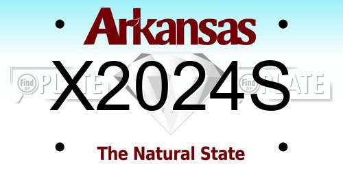 X2024S Arkansas License Plate