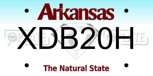 XDB20H Arkansas License Plate