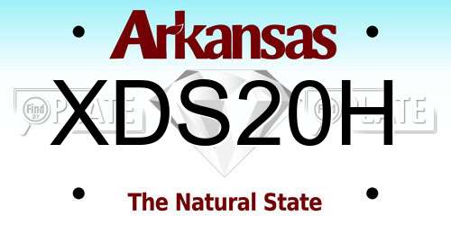XDS20H Arkansas License Plate