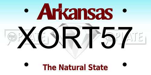 XORT57 Arkansas License Plate