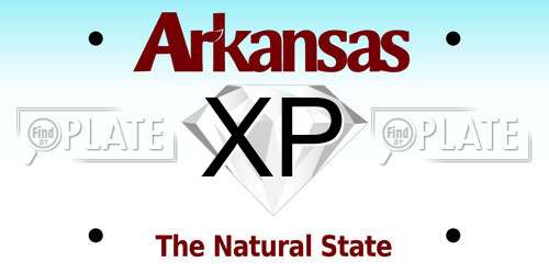 XP Arkansas License Plate