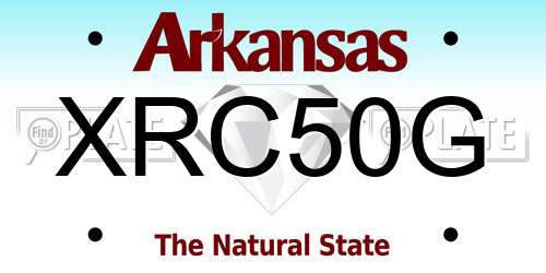 XRC50G Arkansas License Plate