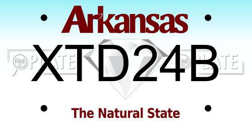 XTD24B Arkansas License Plate