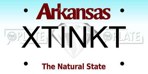XTINKT Arkansas License Plate