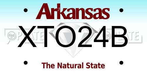XTO24B Arkansas License Plate