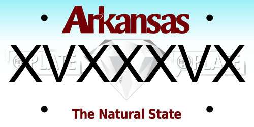 XVXXXVX Arkansas License Plate