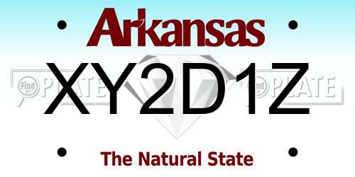 XY2D1Z Arkansas License Plate