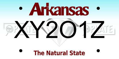 XY2O1Z Arkansas License Plate