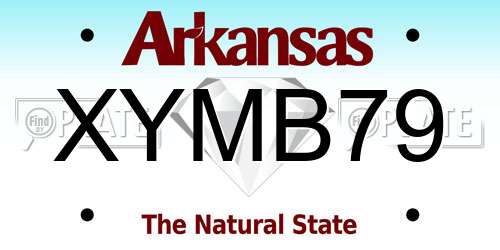 XYMB79 Arkansas License Plate